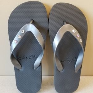 Lucy Blue Swarovski Crystal Flip Flops
